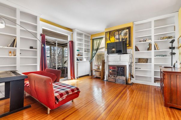 Fireplace, Interior, Wood Texture Flooring