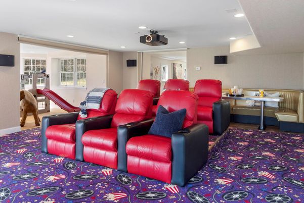 Home Theatre Room, Interior, Recessed Lighting, Theatre Room