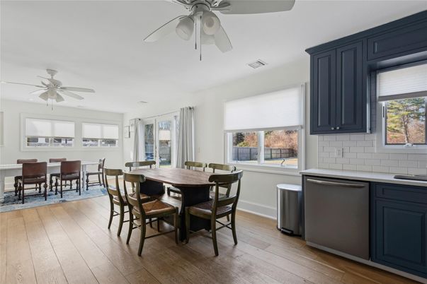 Dining room, Interior, Wood Texture Flooring