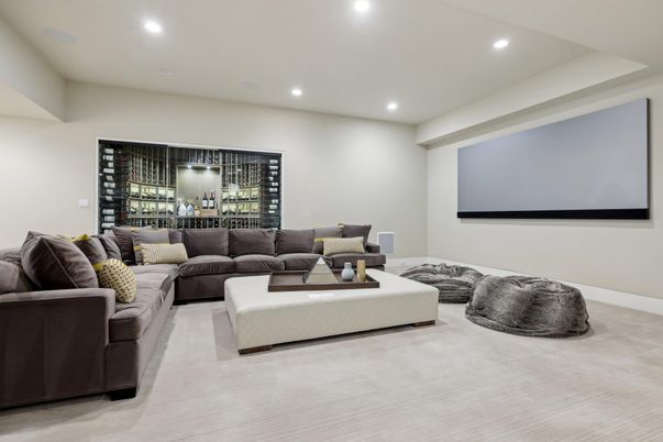 Interior, Living room, Recessed Lighting
