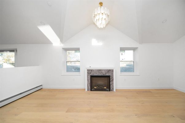 Empty room, Fireplace, Interior, Wood Texture Flooring