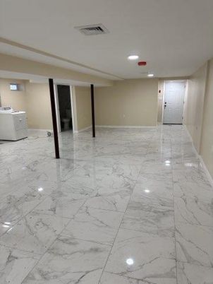 Empty room, Interior, Marble, Recessed Lighting