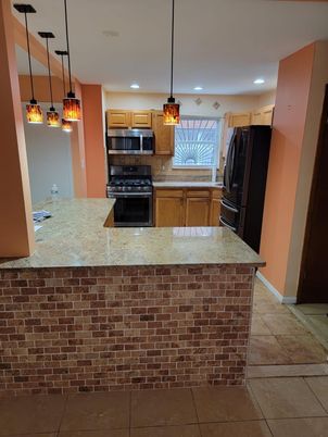 Interior, Kitchen, Pendant Lights, Recessed Lighting
