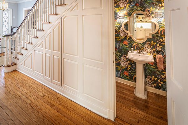Bathroom, Interior, Wood Texture Flooring