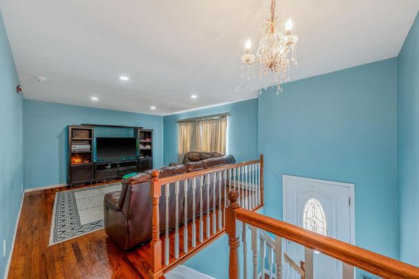 Chandelier, Interior, Recessed Lighting, Wood Texture Flooring