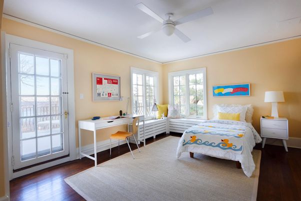 Bedroom, Home Office, Interior, Wood Texture Flooring