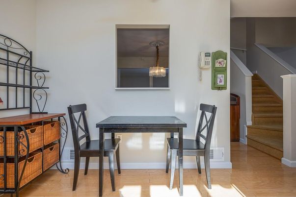 Dining room, Interior, Wood Texture Flooring