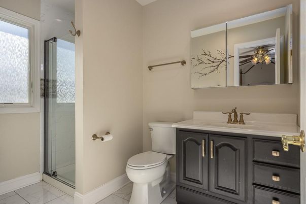 Bathroom, Glass Shower, Interior, Marble