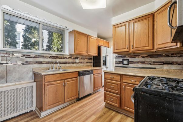 Interior, Kitchen, Wood Texture Flooring