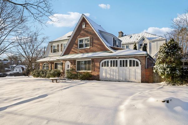 Attached, Exterior, Facade, Brick Facade, Tudor Revival