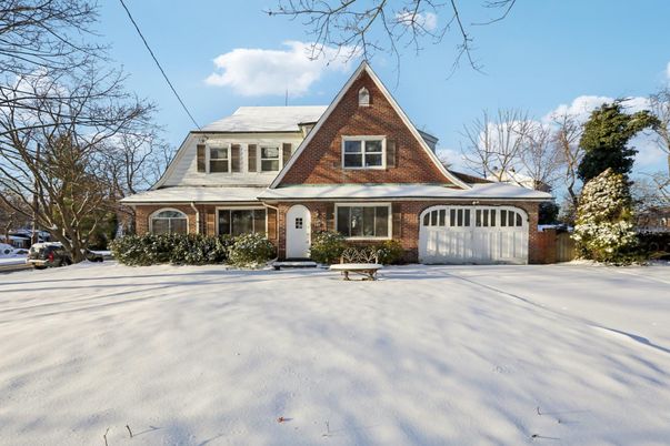 Attached, Exterior, Facade, Brick Facade, Tudor Revival
