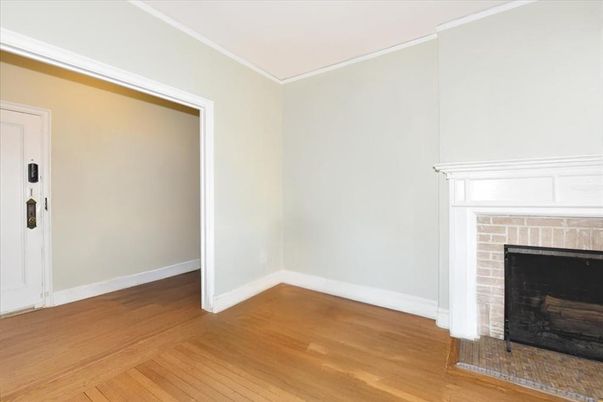 Empty room, Fireplace, Interior, Wood Texture Flooring