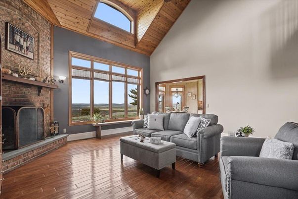 Fireplace, Interior, Living room, Stone Walls, Wooden Beams, Wooden Ceilings, Wood Texture Flooring