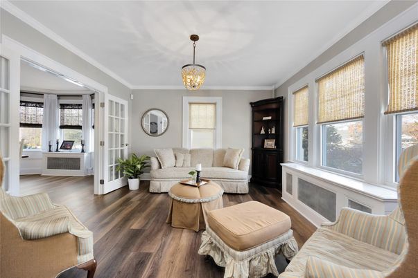 Chandelier, Interior, Living room, Pendant Lights, Wood Texture Flooring