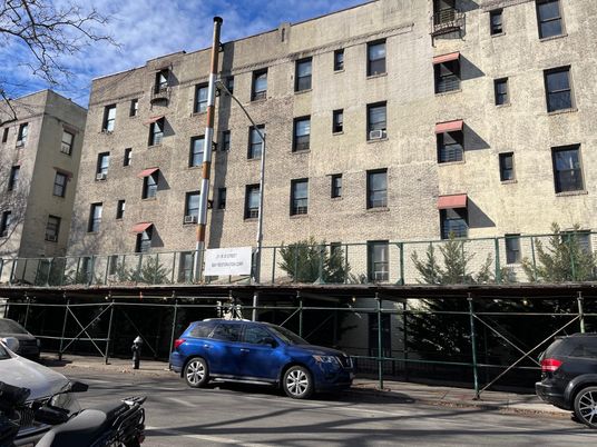Exterior, Facade, Brick Facade, Condo Building
