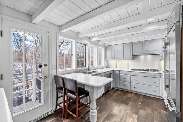 Interior, Kitchen, Wood Texture Flooring