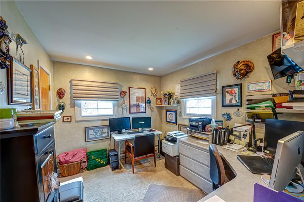 Home Office, Interior, Recessed Lighting