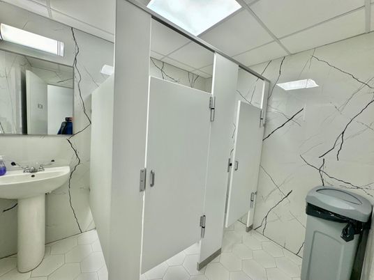 Bathroom, Glass Shower, Interior, Marble Walls