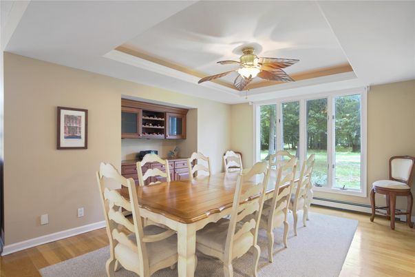 Dining room, Interior, Wood Texture Flooring