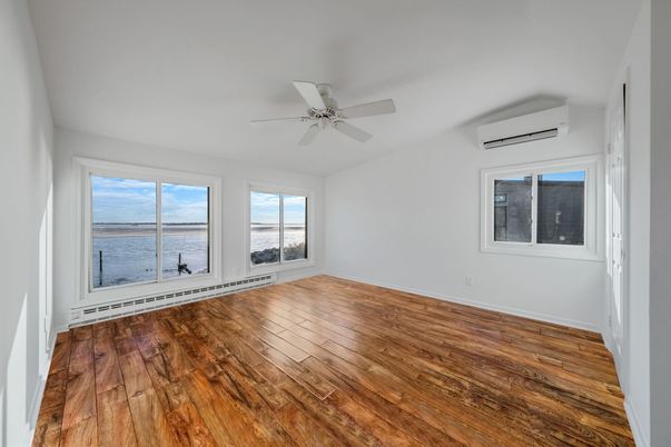 Empty room, Interior, Water, Wood Texture Flooring