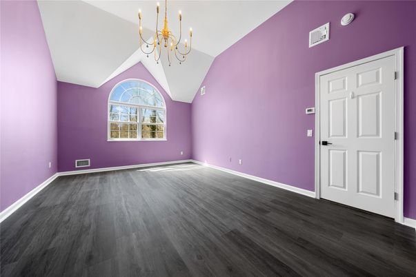 Chandelier, Empty room, Interior, Wood Texture Flooring