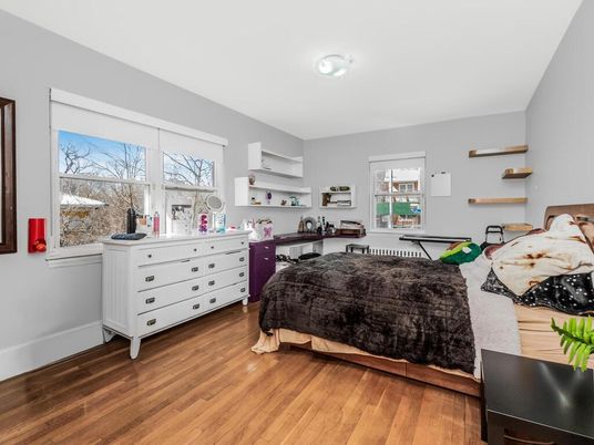Bedroom, Interior, Wood Texture Flooring