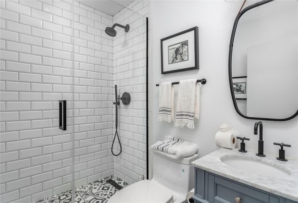 Bathroom, Glass Shower, Interior