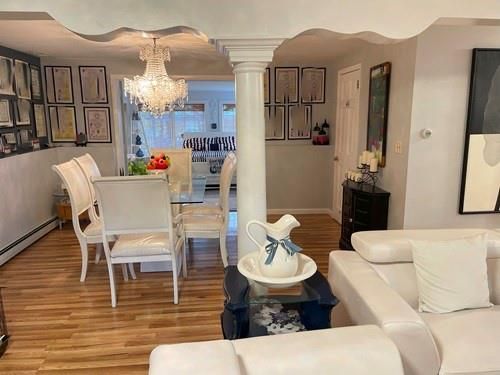 Chandelier, Dining room, Interior, Living room, Wood Texture Flooring