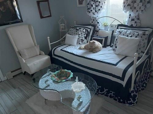 Bedroom, Interior, Wood Texture Flooring