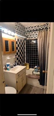 Bathroom, Interior, Wood Texture Flooring
