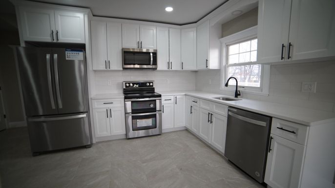 Interior, Kitchen, Recessed Lighting, Stainless Steel Appliances