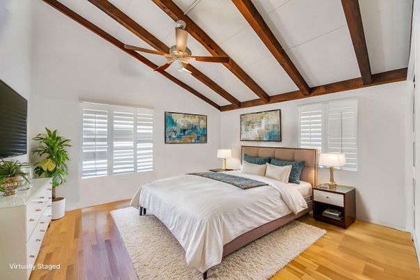 Bedroom, Interior, Wooden Beams, Wood Texture Flooring
