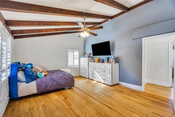 Bedroom, Interior, Wooden Beams, Wood Texture Flooring