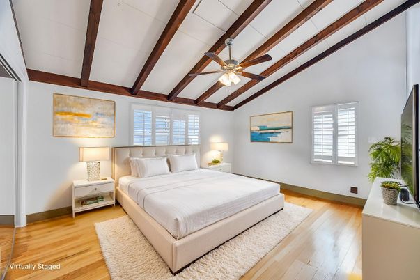 Bedroom, Interior, Wooden Beams, Wood Texture Flooring