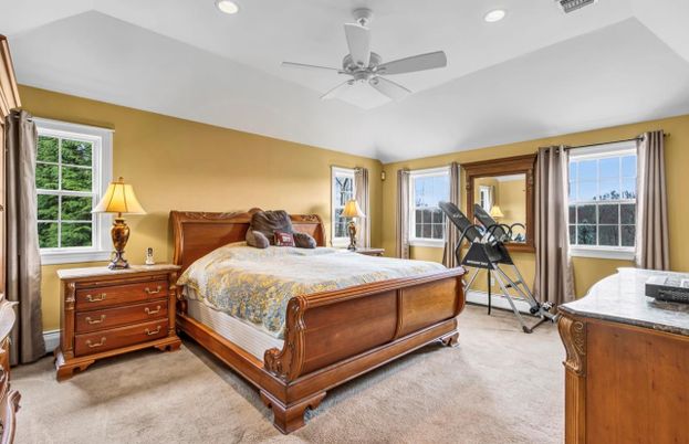 Bedroom, Fitness Equipment, Interior, Recessed Lighting