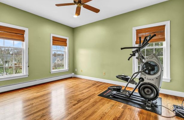 Fitness Equipment, Interior, Wood Texture Flooring