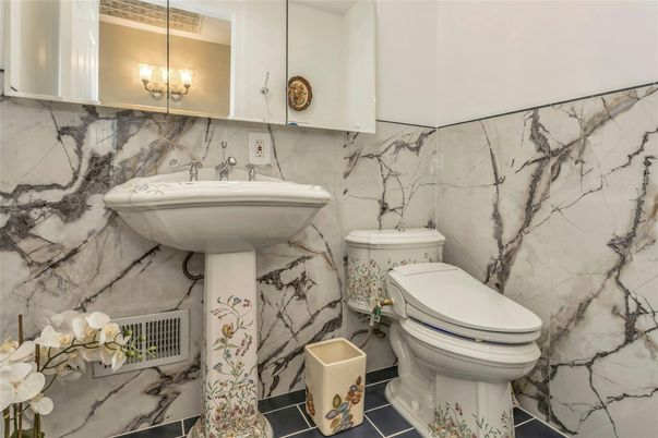 Bathroom, Interior, Marble Walls