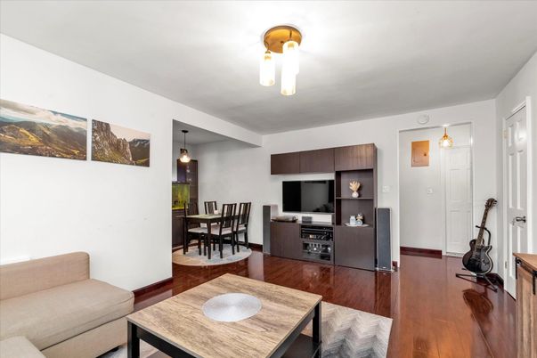 Dining room, Interior, Living room, Pendant Lights, Wood Texture Flooring