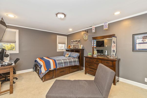 Bedroom, Home Office, Interior, Recessed Lighting