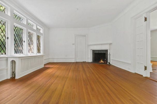 Empty room, Fireplace, Interior, Wood Texture Flooring