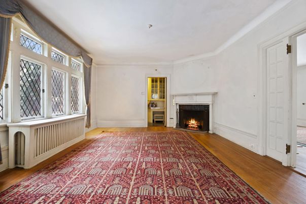 Empty room, Fireplace, Interior, Wood Texture Flooring