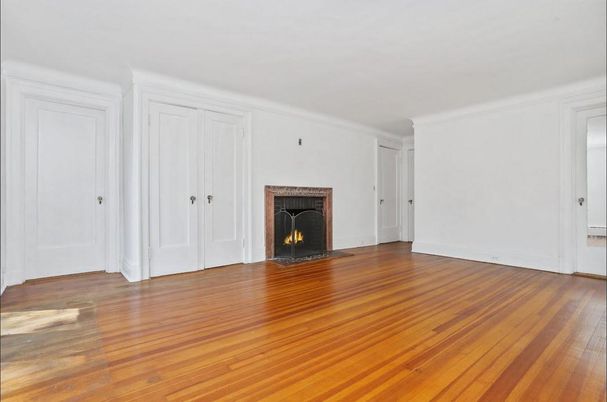 Empty room, Fireplace, Interior, Wood Texture Flooring