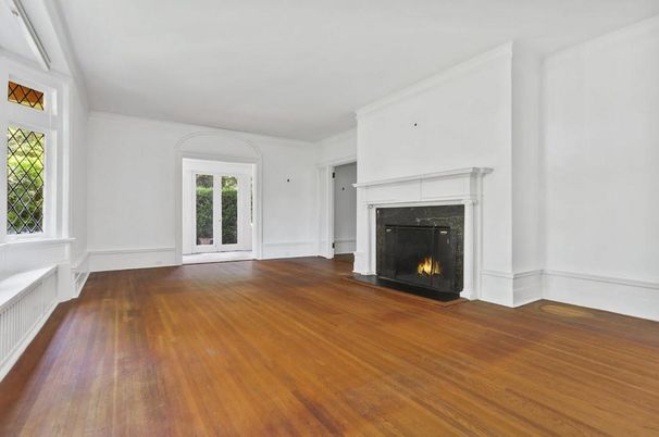 Empty room, Fireplace, Interior, Wood Texture Flooring
