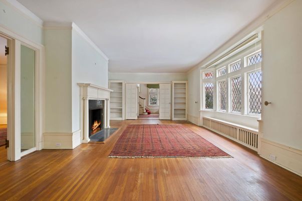 Empty room, Fireplace, Interior, Wood Texture Flooring