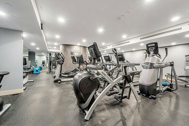 Fitness Equipment, Gym, Interior, Recessed Lighting