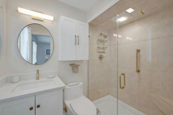 Bathroom, Glass Shower, Interior