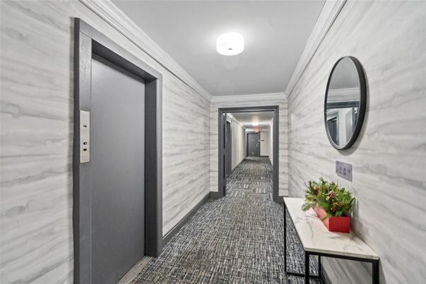 Elevator, Interior, Marble Walls