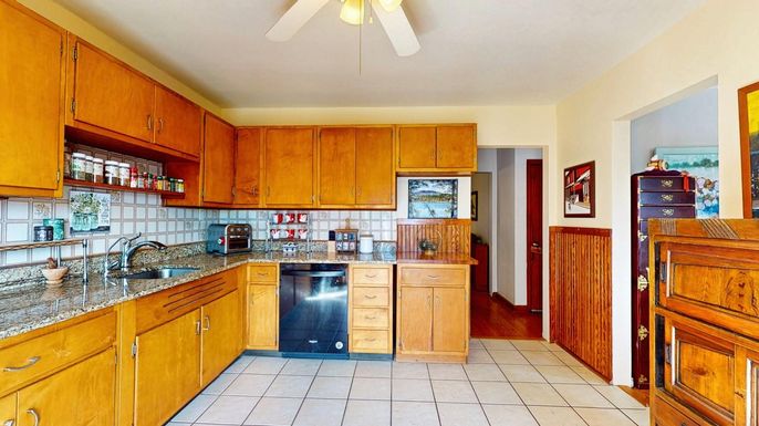 Interior, Kitchen, Wood Texture Flooring