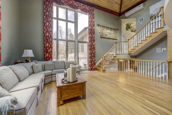 Interior, Living room, Wooden Ceilings, Wood Texture Flooring