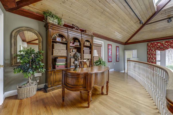 Home Office, Interior, Wooden Beams, Wooden Ceilings, Wood Texture Flooring